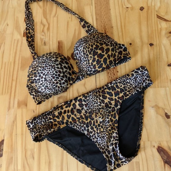 Victoria's Secret Other - VS Animal Print and Skulls Very Sexy Bikini 34C/M